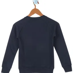 Monte Carlo Kids Navy Printed Full Sleeves Sweatshirt image 2
