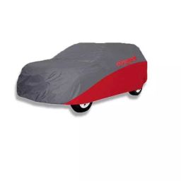 Elegant Grey & Red Water Resistant Car Body Cover for Tata Indica Vista-picture-10