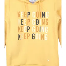 Monte Carlo Kids Mustard Printed Full Sleeves Sweatshirt image 3