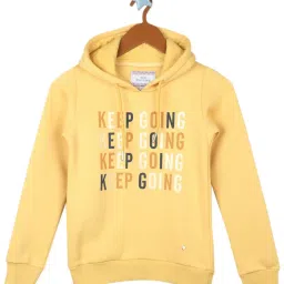 Monte Carlo Kids Mustard Printed Full Sleeves Sweatshirt image 1
