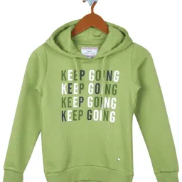 Monte Carlo Kids Green Printed Full Sleeves Sweatshirt image 1