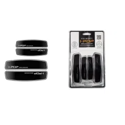 SPREADX Plastic Car Stylish I-pop Black Colour Elegant Door Guard Protection Universal Type  Suitable for Maruti Suzuki Ertiga Type-3 (Set of 4 Pcs) image 3
