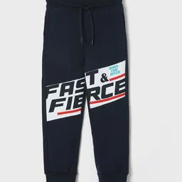 Fame Forever by Lifestyle Boys Printed Pure Cotton Mid-Rise Joggers-picture-24