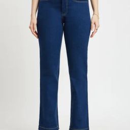 Fablestreet Navy Cotton High Rise Jeans-picture-32