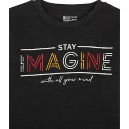 Proteens Kids Dark Grey Graphic Print Full Sleeves Sweatshirt image 3