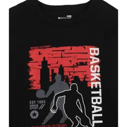 Proteens Kids Black Printed Full Sleeves Sweatshirt image 3