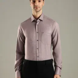 Tommy Hilfiger Taupe Regular Fit Self Pattern Shirt-picture-39