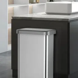 OBSESSIONS Metallic Stainless Steel Fingerprint Resistant Step Dustbin (45 Litre)-picture-38