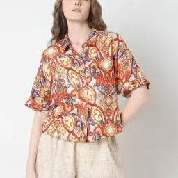 Vero Moda Brown Printed Shirt-image-32