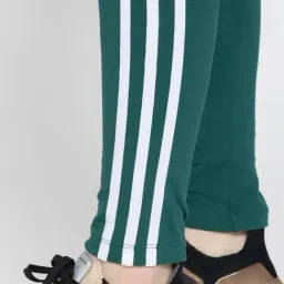 adidas Green Cotton Stripes Leggings image 5
