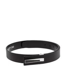 Carlton London Black Leather Waist Belt For Men-picture-19