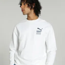 Puma White Cotton Regular Fit Printed Sweatshirt-image-60
