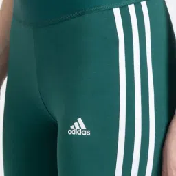 adidas Green Cotton Stripes Leggings image 4