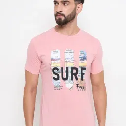 Duke Pink Slim fit Printed T-Shirt-picture-29