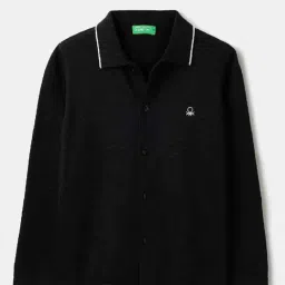 United Colors Of Benetton Black Cotton Regular Fit Shirt-picture-17