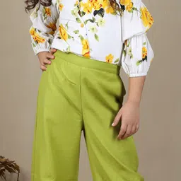 Cutiekins Girls Printed Shirt With Palazzos image 5