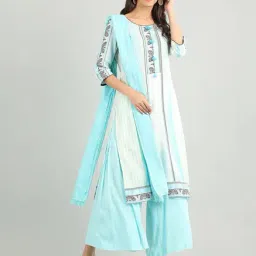 Aurelia Blue Regular Fit Palazzo image 5