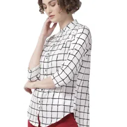 Style Quotient White & Black Checks Shirt-picture-21