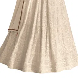 rudraprayag Georgette and Santoon Embroidered Anarkali Gown for Women image 5