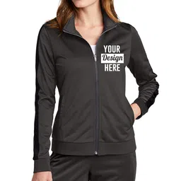 ink stitch Women Lst94 Custom Design Logo Name Texts Stitching Tricot Track Jackets image 1