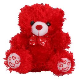 Tickles Teddy Soft Stuffed Plush Toy for Kids Boys & Girls Birthday Gift (Size: Length 23 cm Color: Red)-picture-11