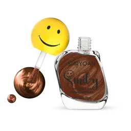 SHRYOAN Smily Ultra Glossy Long Lasting Nail Polish - 11 ml - Metallic Brown - 21-picture-47