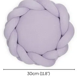 Haus & Kinder 100% Cotton Cover Kintted Baby Pillow, Lilac image 2