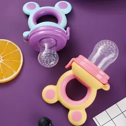 COZY VIBES High Quality Grade Silicone Baby Food Kids Pacifier Fruit And Vegetable Feeder-PACK OF 1-COLOR MAY VARY image 3