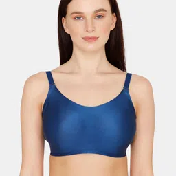 Zivame Blue Half Coverage Lightly Padded T-shirt Bra - ZI1957CORE0BLUE image 1