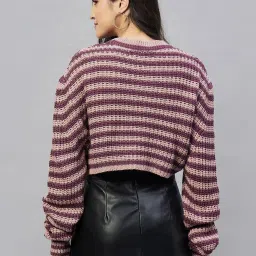 Club York Pink Striped Sweater image 2
