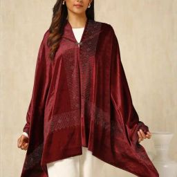 Soch Maroon Embellished Shawl-picture-37