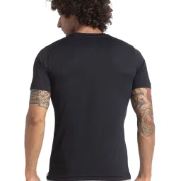 Parx Black Regular Fit Printed T-Shirt image 2