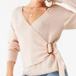 Forever 21 Light Pink Striped Sweater-picture-24