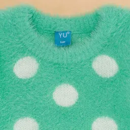 YU by Pantaloons Kids Green Printed Full Sleeves Sweater image 2