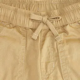 Pantaloons Baby Kids Beige Cotton Regular Fit Trousers image 2