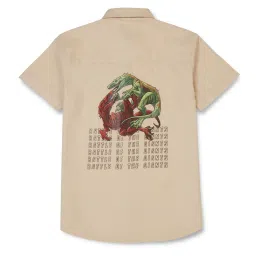 Gini & Jony Kids Brown Solid Shirt image 2