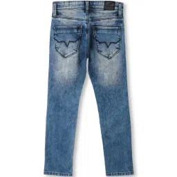 Pepe Jeans Kids Blue Solid Jeans image 2