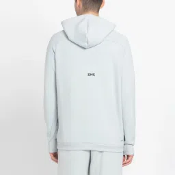 Adidas Grey Cotton Loose Fit Printed Hooded Sweatshirt image 2