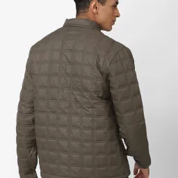 forever 21 Forever21 Brown Regular Fit Quilted Jacket image 2