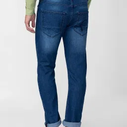 Being Human Blue Lightly Washed Slim Fit Jeans image 2