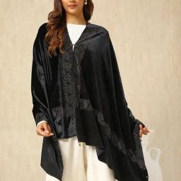 Soch Black Embellished Shawl-picture-49
