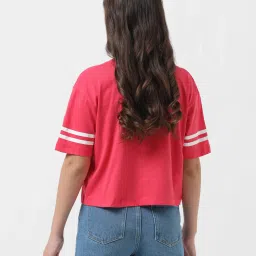 VERO MODA GIRL Red Printed T-Shirt image 2