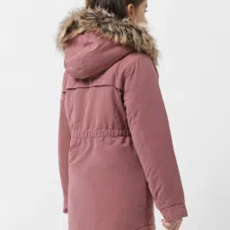 VERO MODA GIRL Brown Solid Full Sleeves Jacket image 2