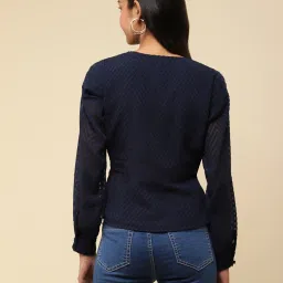 aarke Ritu Kumar Navy Top image 2