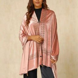 Soch Peach Embellished Shawl-picture-25