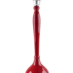 Homesake Red Royal Ovoid Aluminium Table Lamp With Black Cone Shade (Bulb Included) - Set of 1 image 4