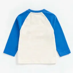 Mothercare Kids Multicolor Cotton Color Block Full Sleeves T-Shirt image 2