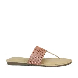 Inc.5 Women's Rose Gold T-Strap Sandals image 2
