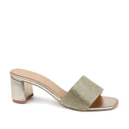 Inc.5 Women's Golden Ethnic Sandals image 2