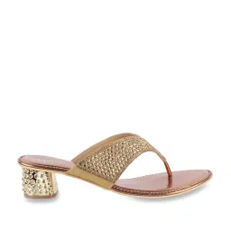 Metro Women's Golden Thong Sandals image 2